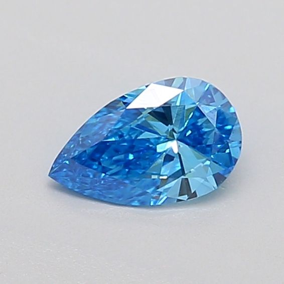 0.36 CT Fancy Vivid Blue PEAR