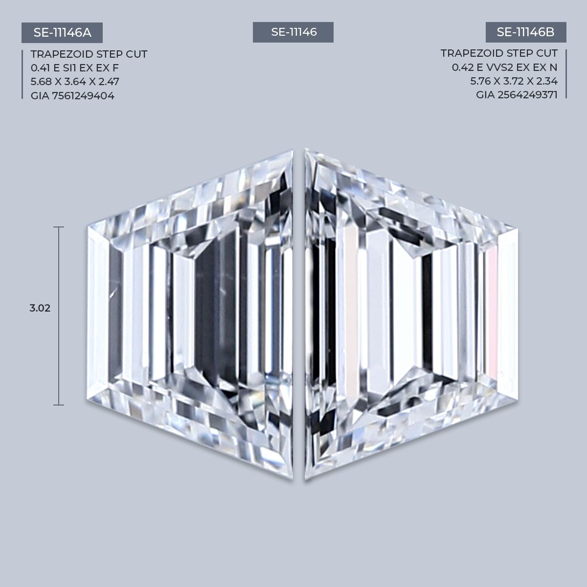 0.41 ct Trapezoid Diamond