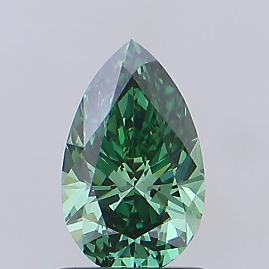 1.02 CT Fancy Vivid Green PEAR