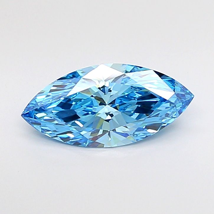 1.55 CT Fancy Vivid Blue MARQUISE