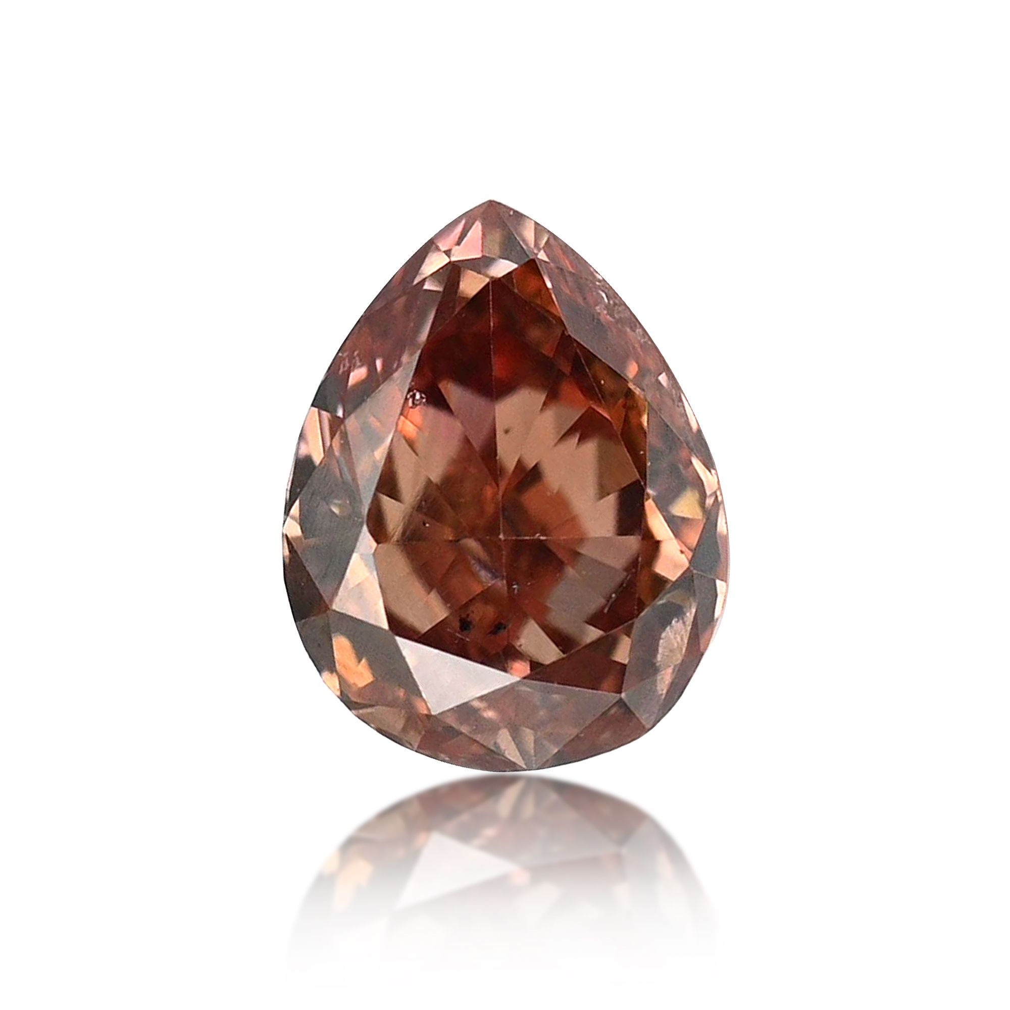 Diament 0.18 ct Fancy Deep Pink Brown/