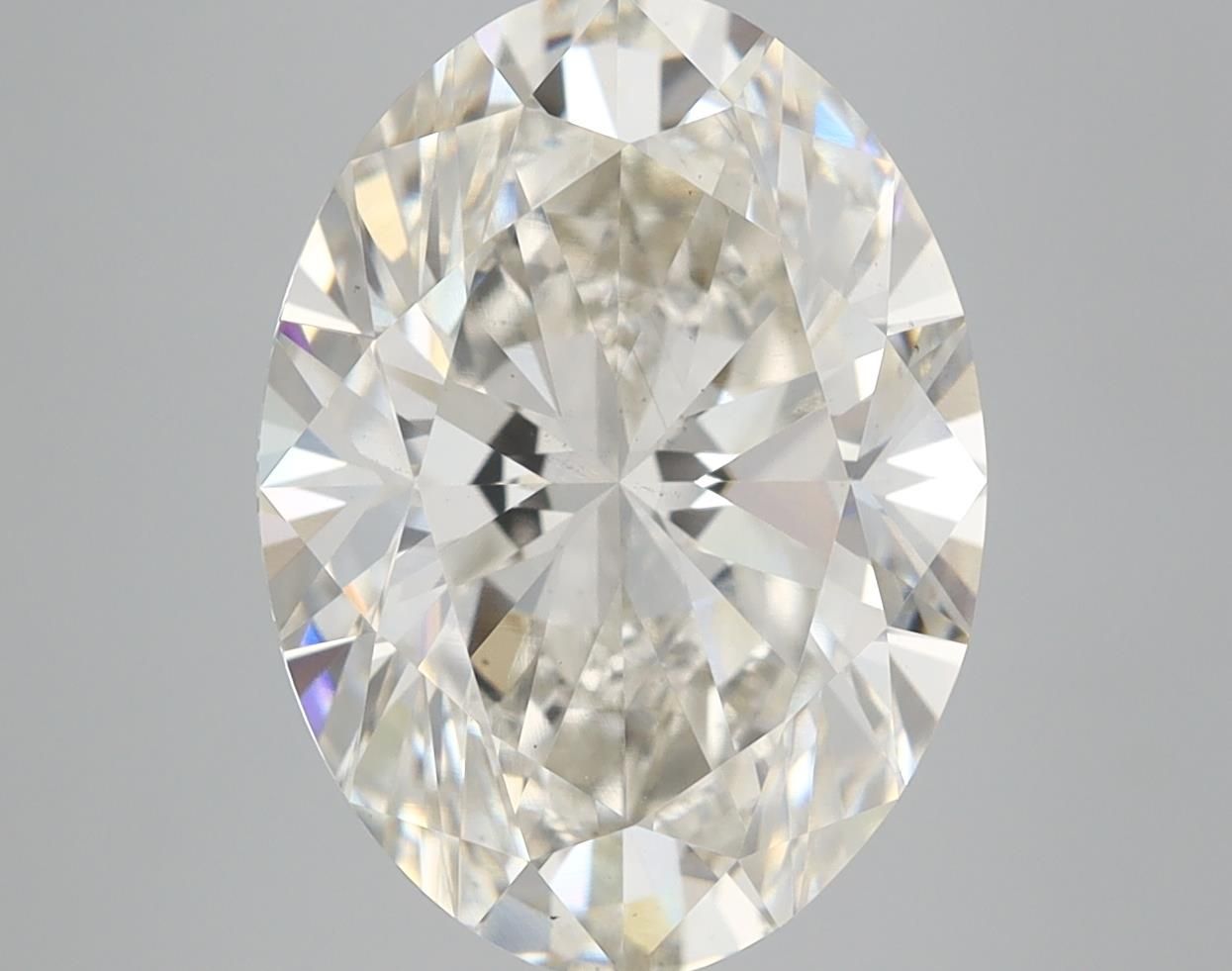 6.12 ct. oval Lab Grown Diamond front image