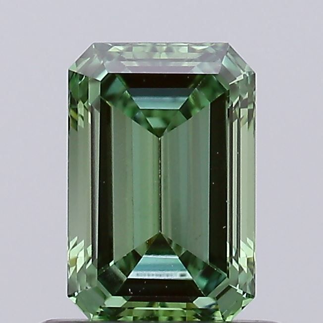 0.64 CT Fancy Vivid Green EMERALD