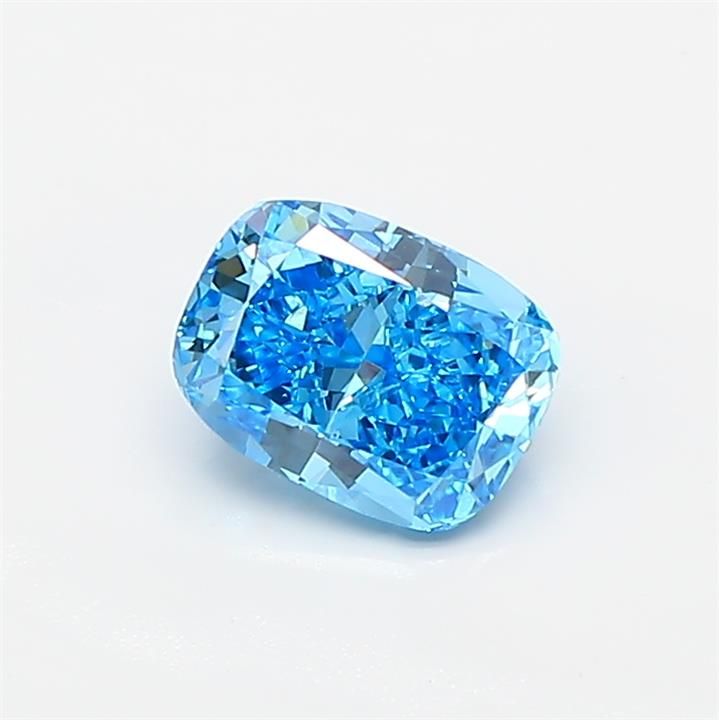 0.7 CT Fancy Vivid Blue CUSHION MODIFIED