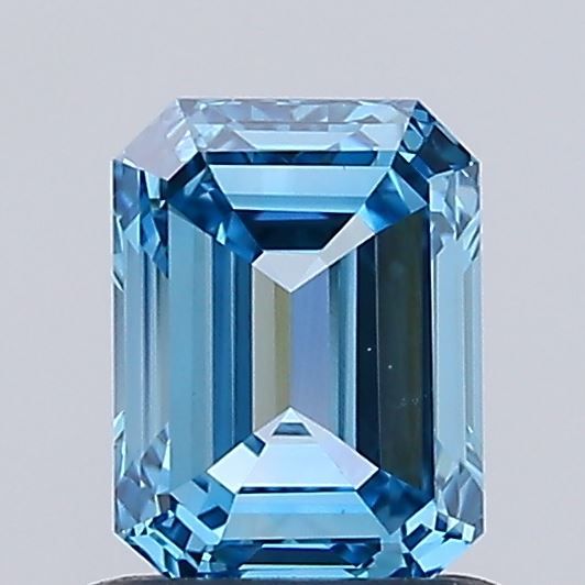 0.9 CT Fancy Vivid Blue EMERALD
