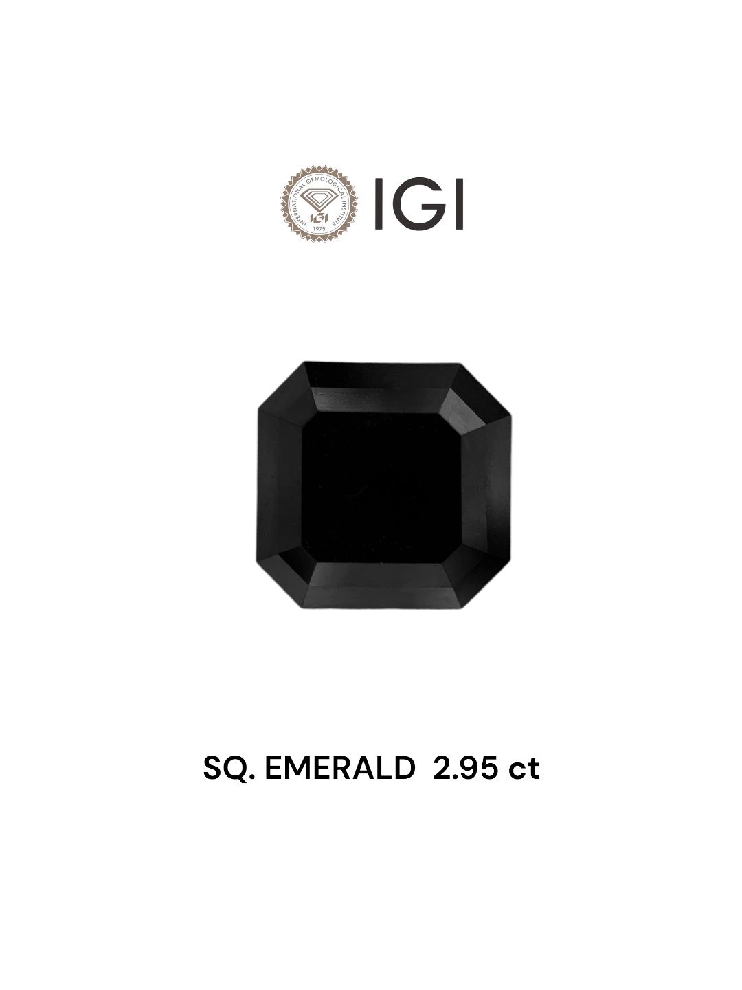 2.95 ct Square emerald Diamond