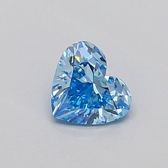 0.32 CT Fancy Vivid Blue HEART