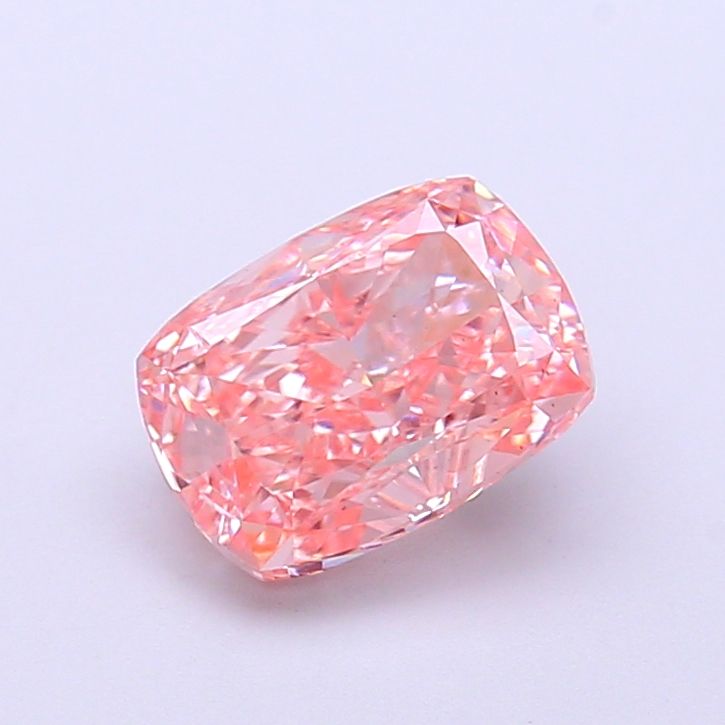 1.59 CT Fancy Vivid Pink CUSHION MODIFIED