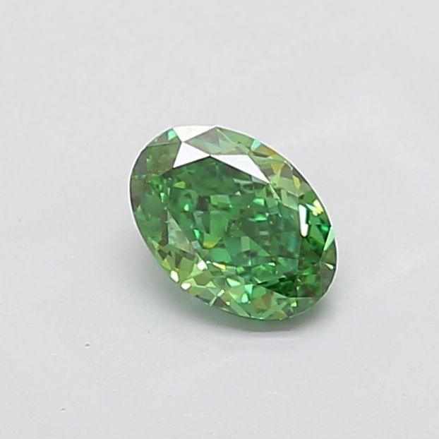 1.03 CT Fancy Vivid Green OVAL
