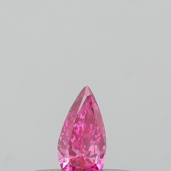 0.1 CT Fancy Vivid Pink PEAR