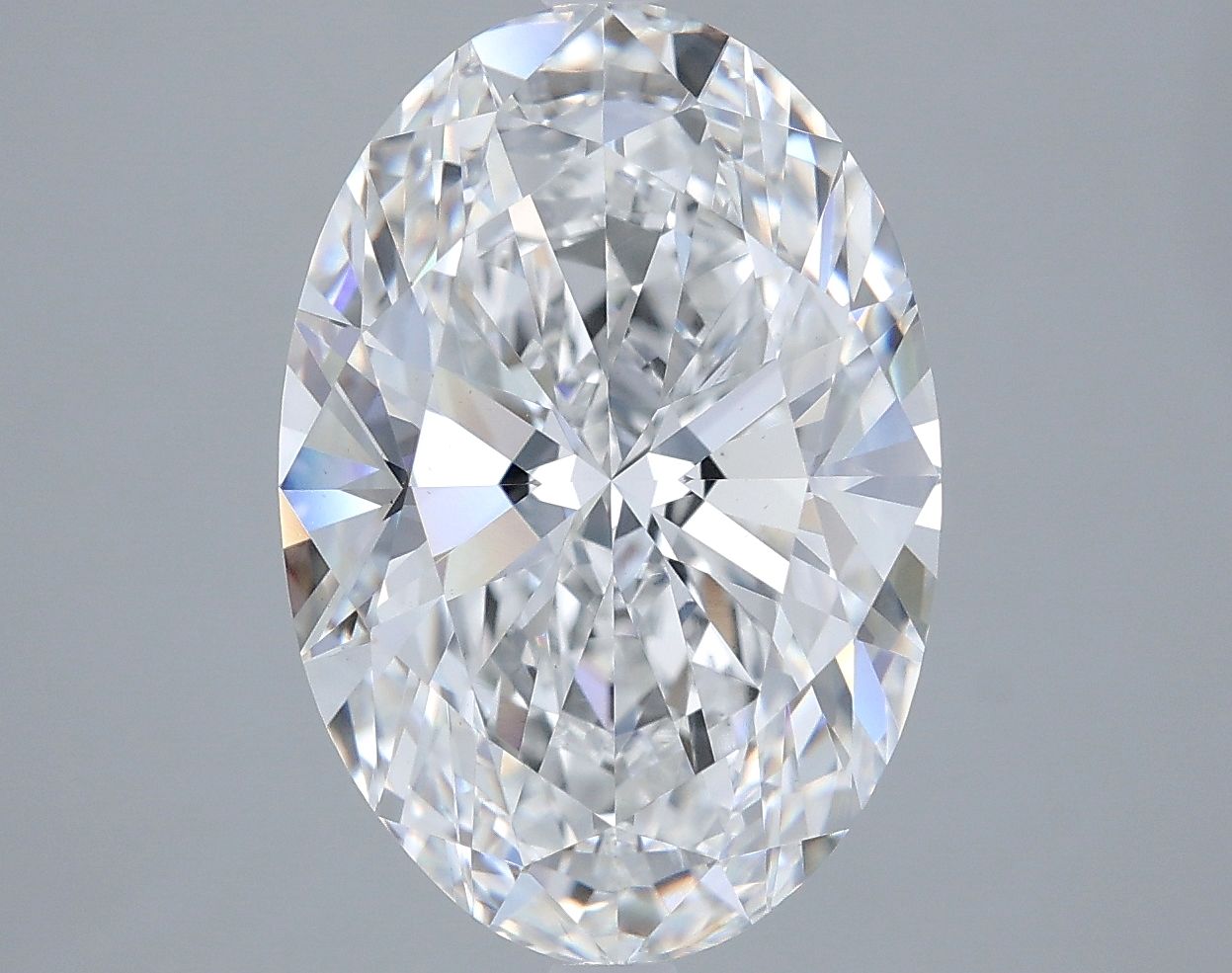 6.02 ct. oval Lab Grown Diamond front image