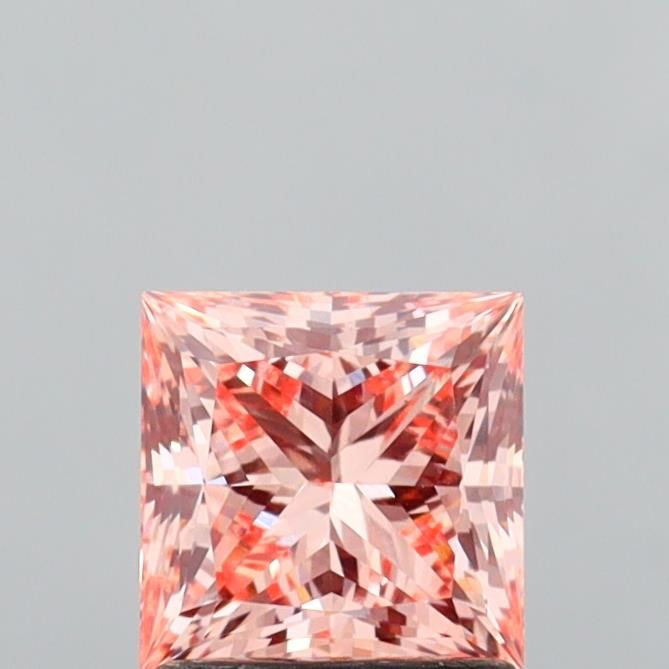 1.46 CT Fancy Intense Orangey Pink PRINCESS