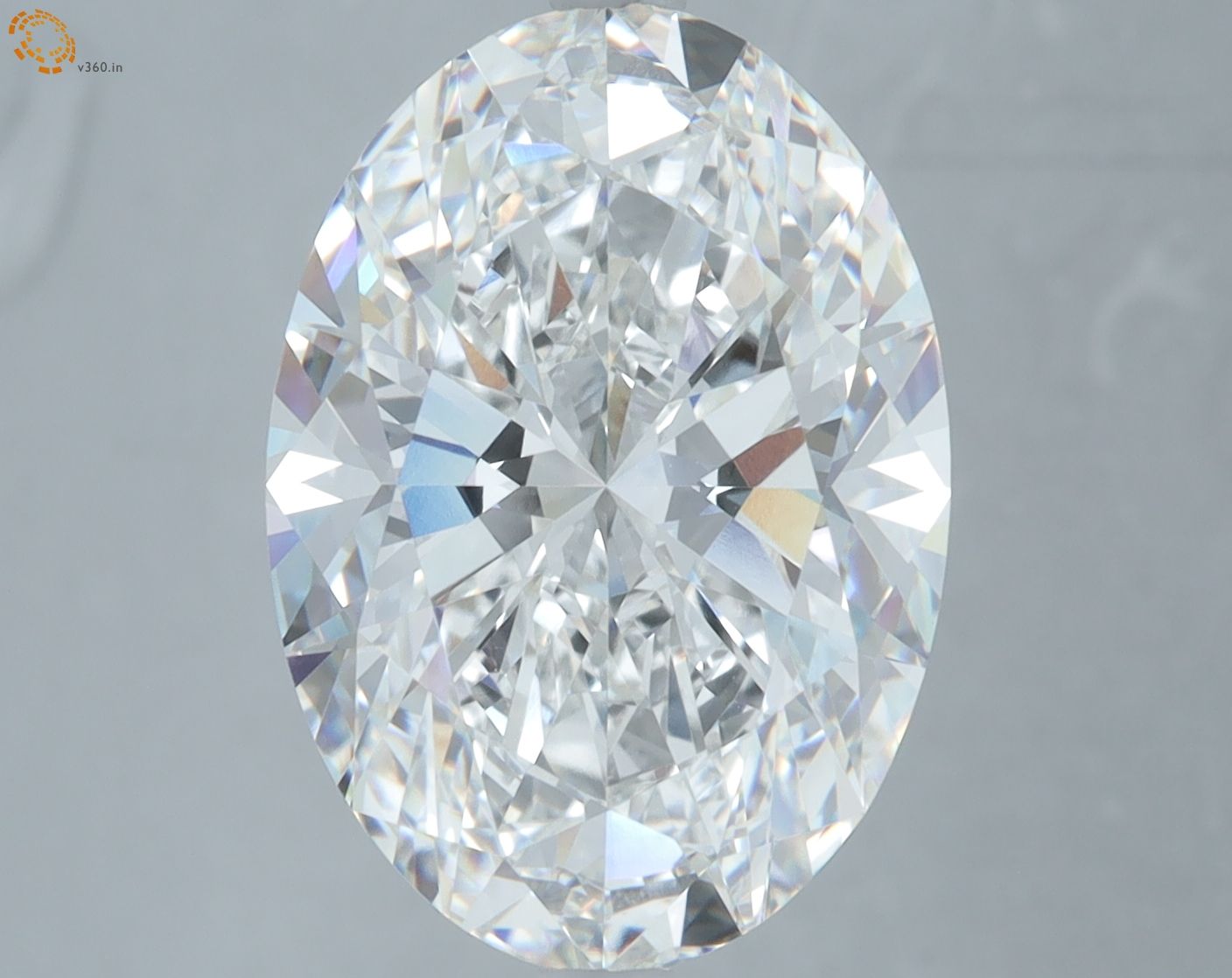 7.03 ct. oval Lab Grown Diamond front image