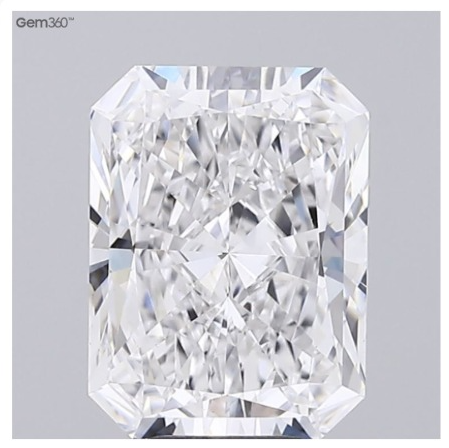 6.04 ct. radiant Lab Grown Diamond front image