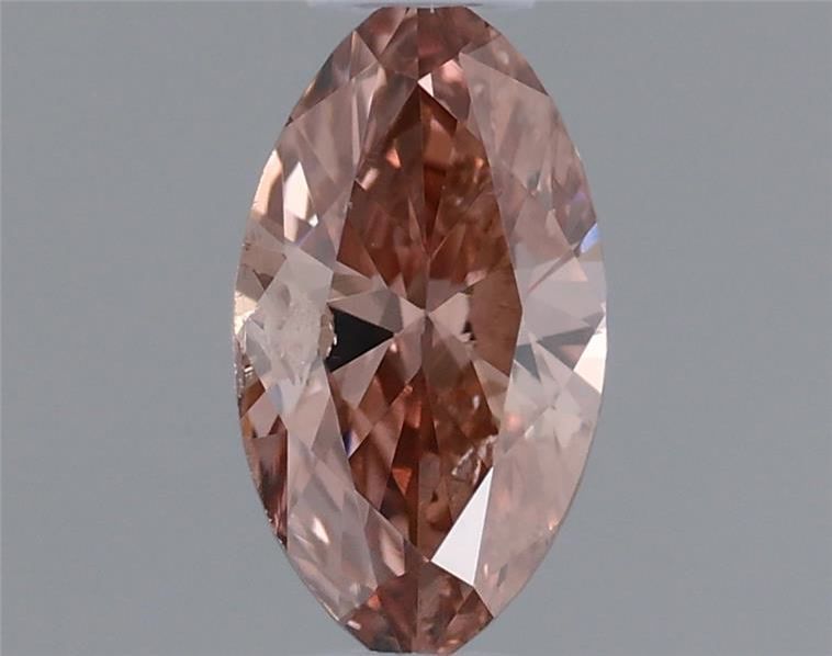 Diament 0.23 ct Fancy Deep Brownish Orangey Pink/