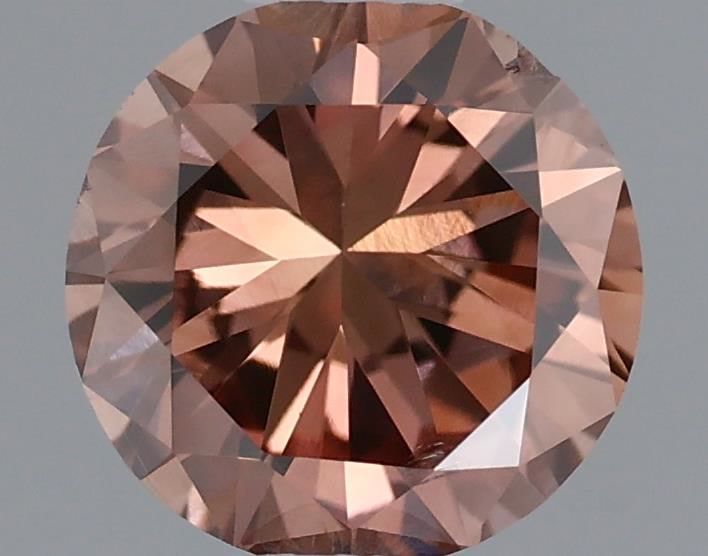 Diament 0.44 ct Fancy Deep Brownish Orangey Pink/SI2
