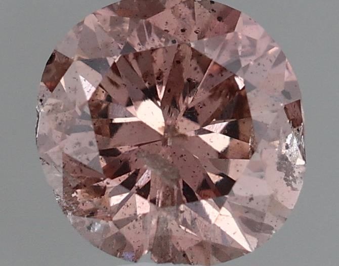 Diament 0.5 ct Fancy Deep Brownish Orangey Pink/