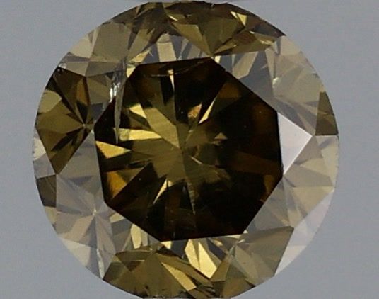 Diament 0.31 ct Fancy Dark Greenish Brown/