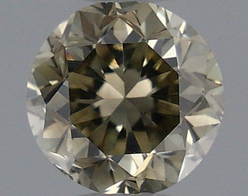 Diament 0.23 ct Fancy Greenish Yellow Gray/