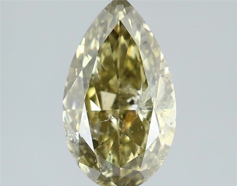 Diament 1.01 ct Fancy Grayish Greenish Yellow/I1