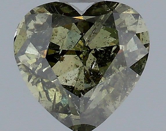 Diament 1.0 ct Fancy Dark Green/I2