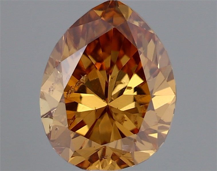 Diament 0.47 ct Fancy Deep Brownish Yellowish Orange/