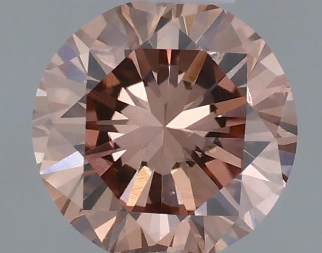 Diament 0.41 ct Fancy Brownish Orangey Pink/VS2