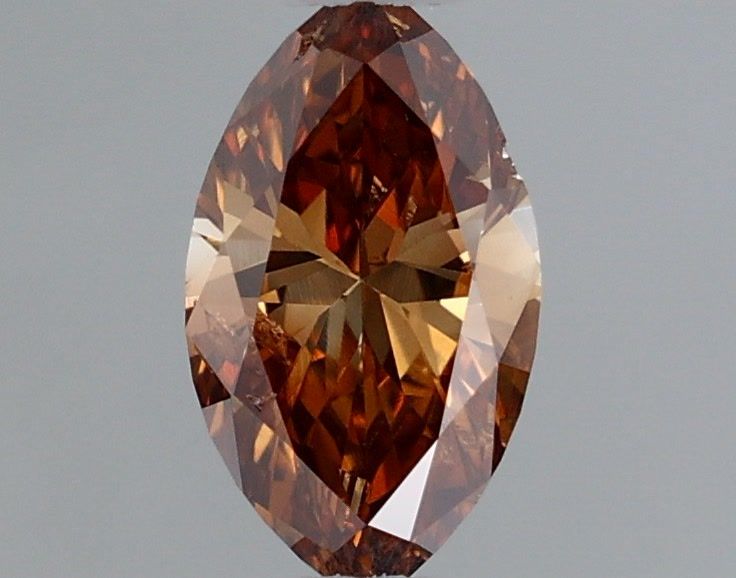 Diament 0.33 ct Fancy Deep Brown Orange/