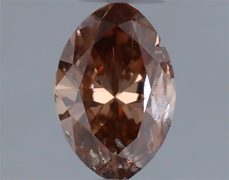 Diament 0.25 ct Fancy Dark Orangey Brown/