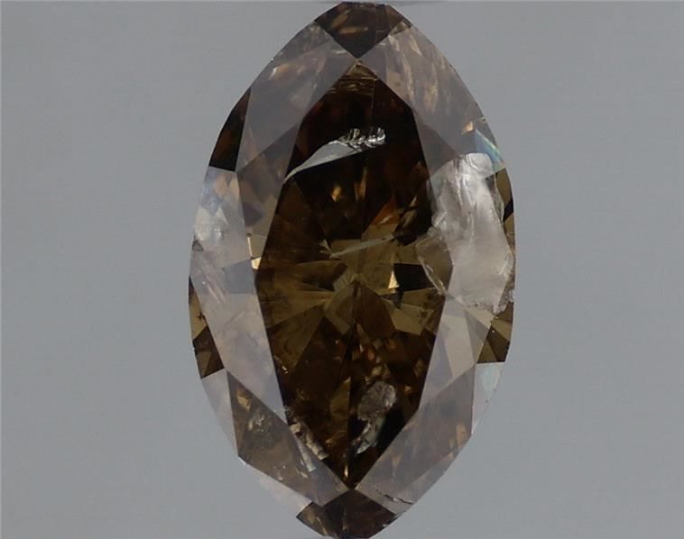 Diament 0.65 ct Fancy Dark Yellowish Brown/