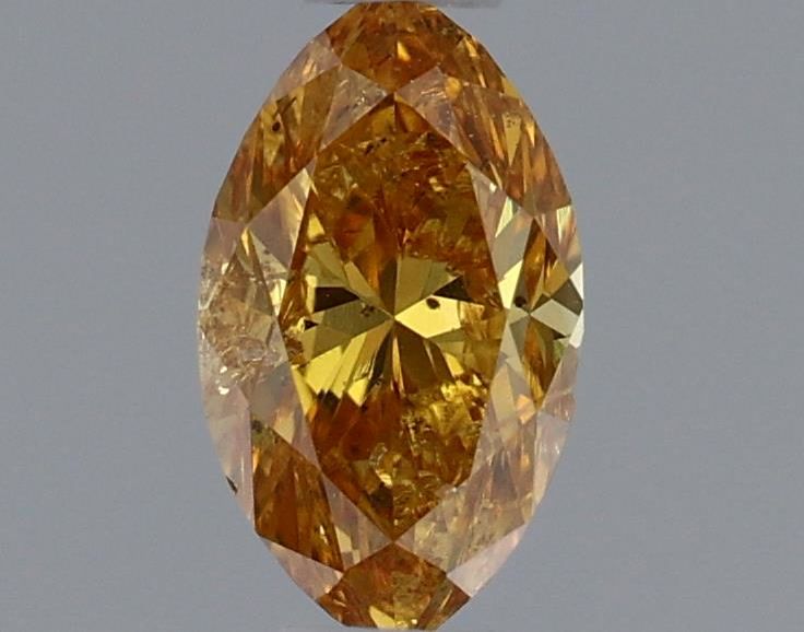 Diament 0.28 ct Fancy Vivid Yellow Orange/