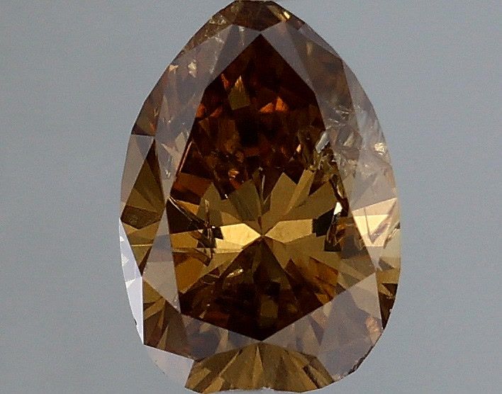 Diament 0.58 ct Fancy Dark Yellowish Brown/