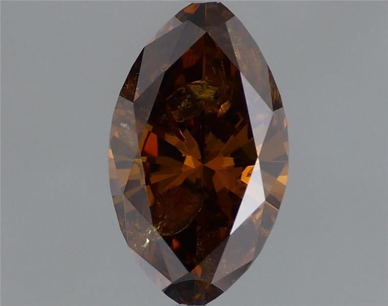 Diament 0.58 ct Fancy Dark Yellowish Brown/