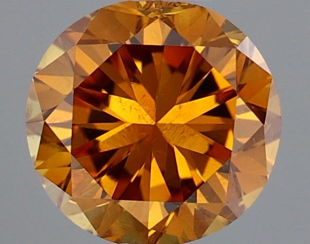 Diament 0.34 ct Fancy Deep Brownish Yellowish Orange/