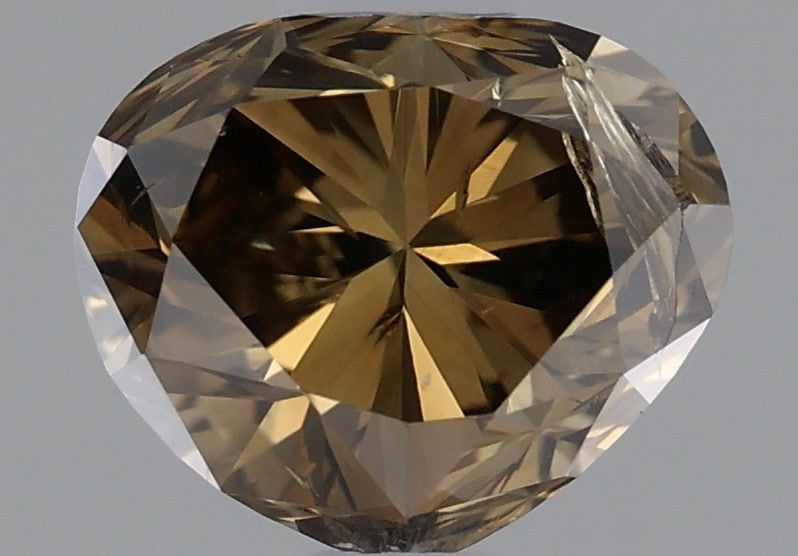 Diament 0.45 ct Fancy Dark Yellowish Brown/