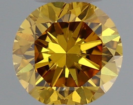 Diament 0.22 ct Fancy Deep Orangey Yellow/