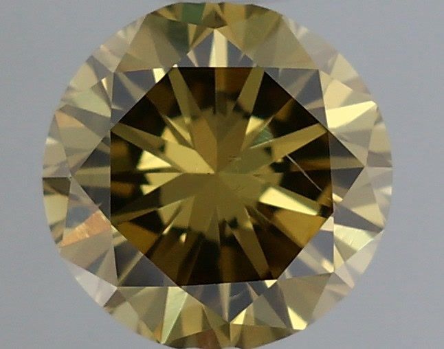 Diament 0.48 ct Fancy Deep Brownish Greenish Yellow/