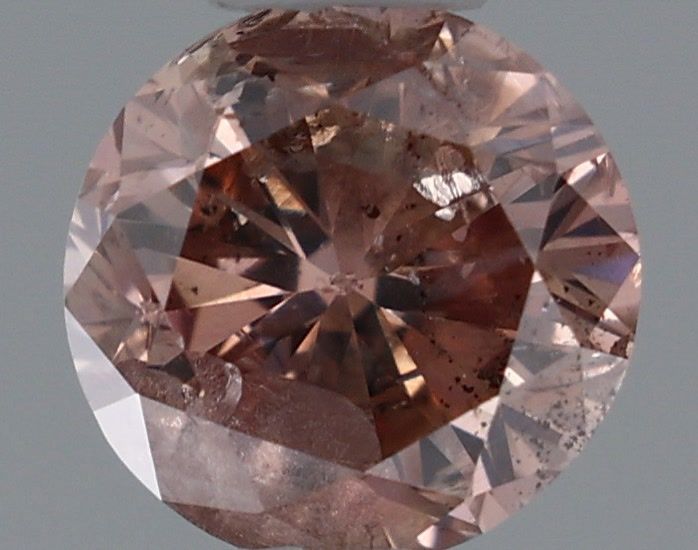 Diament 0.47 ct Fancy Brownish Orangey Pink/