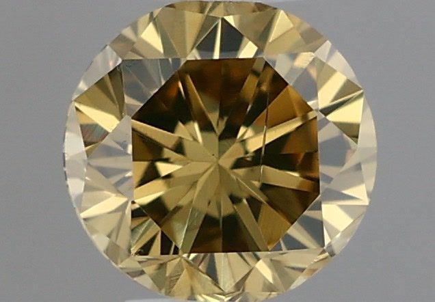 Diament 0.33 ct Fancy Dark Brown Greenish Yellow/