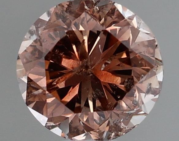 Diament 0.35 ct Fancy Deep Brownish Orangey Pink/