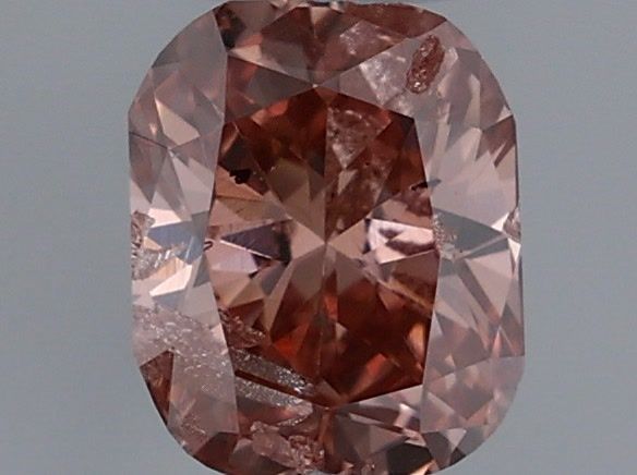 Diament 0.24 ct Fancy Deep Orangey Pink/
