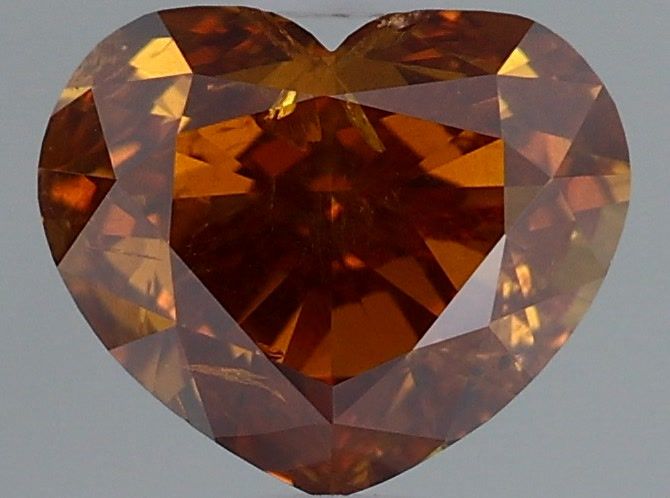 Diament 1.0 ct Fancy Deep Brown Orange/I2