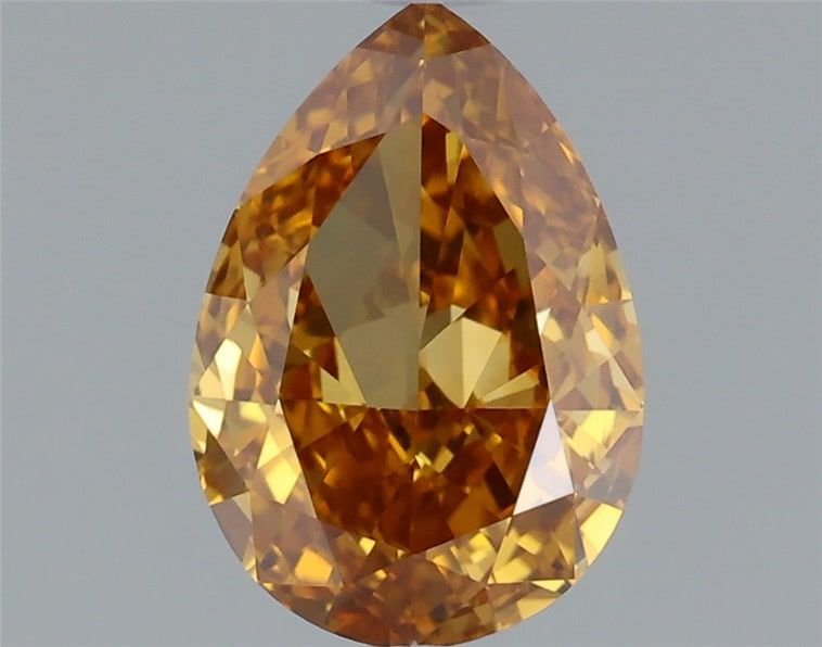 Diament 0.9 ct Fancy Deep Yellow Brown/VS2