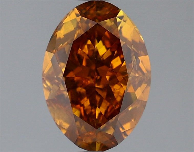 Diament 2.01 ct Fancy Deep Brown Orange/I2