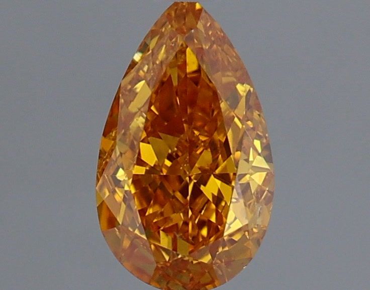 Diament 0.41 ct Fancy Vivid Yellow Orange/SI2