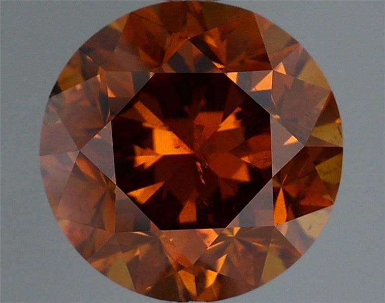 Diament 2.02 ct Fancy Deep Brown Orange/I2