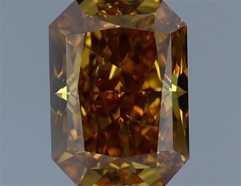 Diament 1.0 ct Fancy Deep Brownish Orangey Yellow/I1