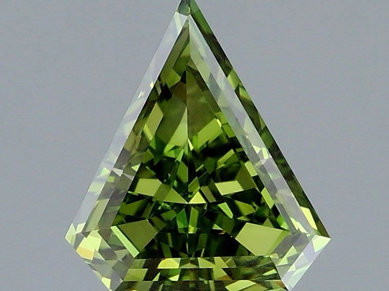 1.27 CT Fancy Vivid Green PENTAGONAL