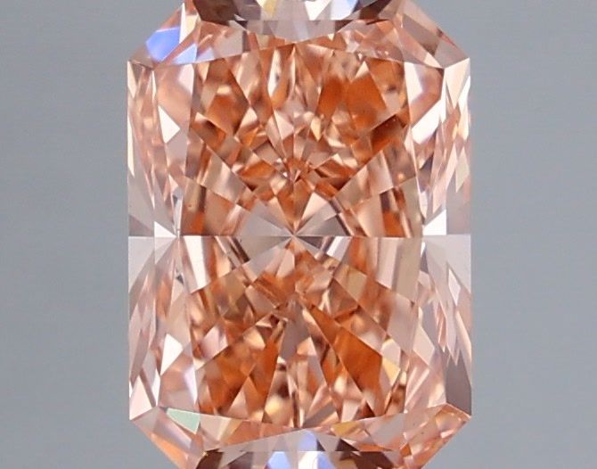 1.51 CT Fancy Vivid Orange Pink RADIANT
