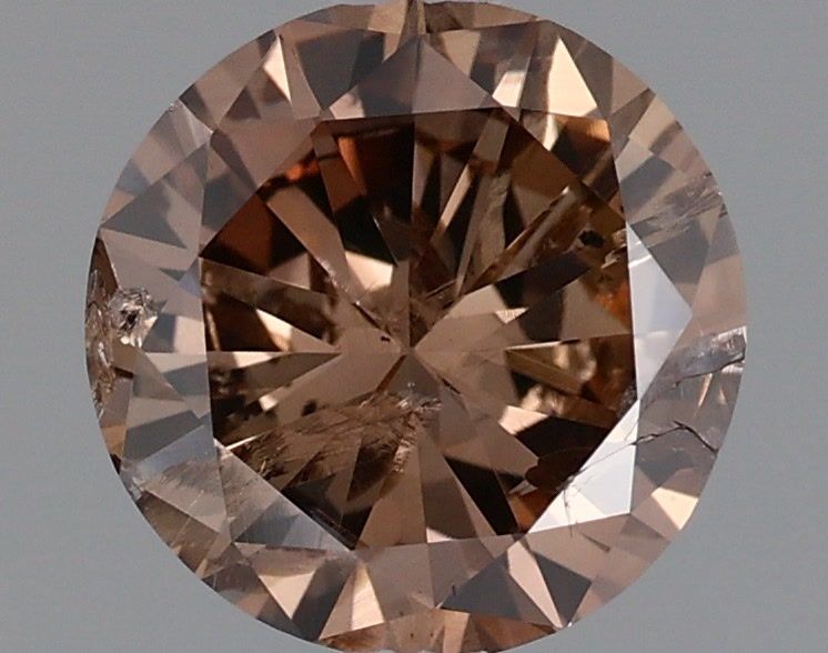 Diament 0.97 ct Fancy Dark Orangey Brown/